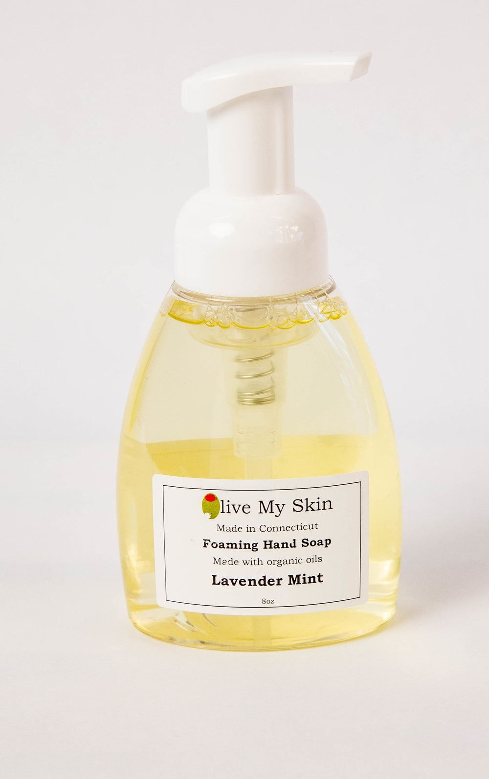 Foaming hand soap bottle