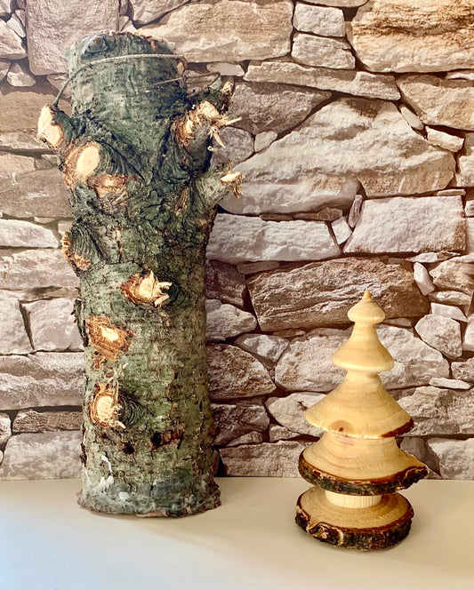 Hand-Turned Wooden Christmas Tree: A Timeless Holiday Keepsake